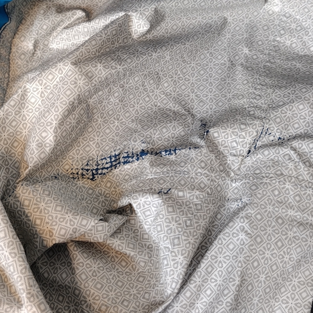 The North Face HyVent DT Nylon Blue Full-Zip Rain Windbreaker Jacket Sz L - Picture 16 of 16